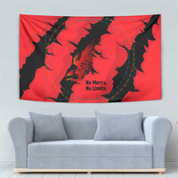 Slovakia Tapestry with Red Black Falcon Claw No Mercy Spirit