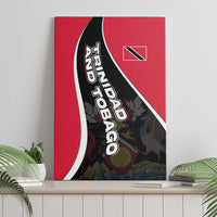 Trinidad and Tobago Flag Crest Design Canvas Wall Art with Bold Red Black Diagonal Layout - Wonder Print Shop