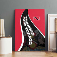 Trinidad and Tobago Flag Crest Design Canvas Wall Art with Bold Red Black Diagonal Layout - Wonder Print Shop