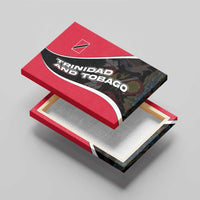 Trinidad and Tobago Flag Crest Design Canvas Wall Art with Bold Red Black Diagonal Layout - Wonder Print Shop