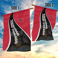 Trinidad and Tobago Flag Crest Design Garden Flag with Bold Red Black Diagonal Layout - Wonder Print Shop