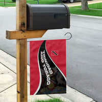 Trinidad and Tobago Flag Crest Design Garden Flag with Bold Red Black Diagonal Layout - Wonder Print Shop