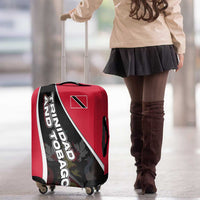 Trinidad and Tobago Flag Crest Design Luggage Cover with Bold Red Black Diagonal Layout - Wonder Print Shop