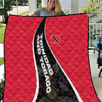 Trinidad and Tobago Flag Crest Design Quilt with Bold Red Black Diagonal Layout - Wonder Print Shop