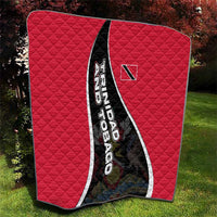 Trinidad and Tobago Flag Crest Design Quilt with Bold Red Black Diagonal Layout - Wonder Print Shop