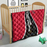 Trinidad and Tobago Flag Crest Design Quilt with Bold Red Black Diagonal Layout - Wonder Print Shop