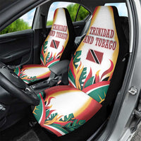 Trinidad and Tobago Scarlet Ibis Car Seat Cover with Tropical Leaves and National Flag Design TS04