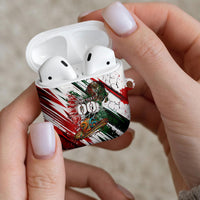 Personalized Mexico Football Ganadores AirPods Case Aztec Jaguar Cultural Heritage Soccer Art