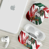 Personalized Mexico Football Ganadores AirPods Case Aztec Jaguar Cultural Heritage Soccer Art