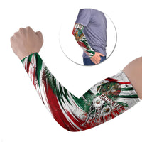 Personalized Mexico Football Ganadores Arm Sleeves Aztec Jaguar Cultural Heritage Soccer Art