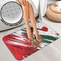 Personalized Mexico Football Ganadores Bathroom Set Aztec Jaguar Cultural Heritage Soccer Art
