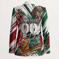 Personalized Mexico Football Ganadores Blazer Aztec Jaguar Cultural Heritage Soccer Art