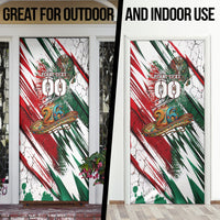 Personalized Mexico Football Ganadores Door Cover Aztec Jaguar Cultural Heritage Soccer Art