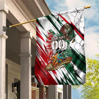 Personalized Mexico Football Ganadores Garden Flag Aztec Jaguar Cultural Heritage Soccer Art
