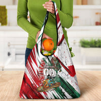 Personalized Mexico Football Ganadores Grocery Bag Aztec Jaguar Cultural Heritage Soccer Art