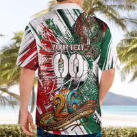 Personalized Mexico Football Ganadores Hawaiian Shirt Aztec Jaguar Cultural Heritage Soccer Art