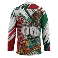 Personalized Mexico Football Ganadores Hockey Jersey Aztec Jaguar Cultural Heritage Soccer Art