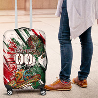 Personalized Mexico Football Ganadores Luggage Cover Aztec Jaguar Cultural Heritage Soccer Art