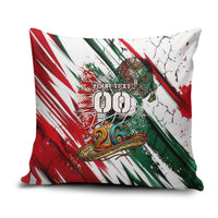 Personalized Mexico Football Ganadores Pillow Cover Aztec Jaguar Cultural Heritage Soccer Art