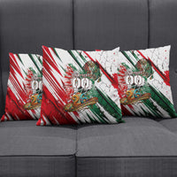 Personalized Mexico Football Ganadores Pillow Cover Aztec Jaguar Cultural Heritage Soccer Art