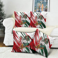 Personalized Mexico Football Ganadores Pillow Cover Aztec Jaguar Cultural Heritage Soccer Art