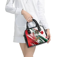 Personalized Mexico Football Ganadores Shoulder Handbag Aztec Jaguar Cultural Heritage Soccer Art