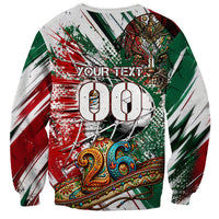 Personalized Mexico Football Ganadores Sweatshirt Aztec Jaguar Cultural Heritage Soccer Art