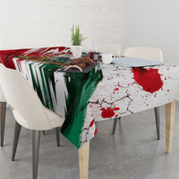Personalized Mexico Football Ganadores Tablecloth Aztec Jaguar Cultural Heritage Soccer Art