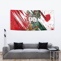 Personalized Mexico Football Ganadores Tapestry Aztec Jaguar Cultural Heritage Soccer Art