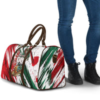 Personalized Mexico Football Ganadores Travel Bag Aztec Jaguar Cultural Heritage Soccer Art