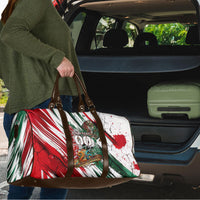 Personalized Mexico Football Ganadores Travel Bag Aztec Jaguar Cultural Heritage Soccer Art