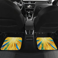Personalized Mexico Football Victoria Sugar Skull Car Mats Dia De Los Muertos Cultural Art Sunburst