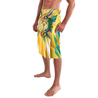 Personalized Mexico Football Victoria Sugar Skull Lavalava Dia De Los Muertos Cultural Art Sunburst