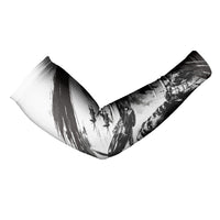 Personalized Tuskegee Airmen Arm Sleeves Black And White Grunge WWII Aviation Art