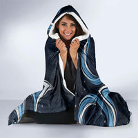 San Marino Founding Anniversary Hooded Blanket Freedom Peregrine Falcon - Cyclamen Flowers Towers Flag
