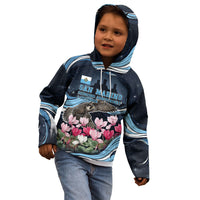 San Marino Founding Anniversary Kid Hoodie Freedom Peregrine Falcon - Cyclamen Flowers Towers Flag