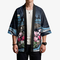 San Marino Founding Anniversary Kimono Freedom Peregrine Falcon - Cyclamen Flowers Towers Flag