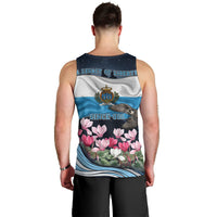 San Marino Founding Anniversary Men Tank Top Freedom Peregrine Falcon - Cyclamen Flowers Towers Flag