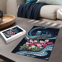 San Marino Founding Anniversary Puzzle Freedom Peregrine Falcon - Cyclamen Flowers Towers Flag