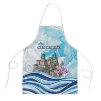 San Marino Foundation Day Apron Mount Titano Fortress Fox Falcon And Cyclamen