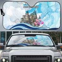 San Marino Foundation Day Auto Sun Shade Mount Titano Fortress Fox Falcon And Cyclamen