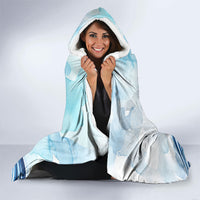 San Marino Foundation Day Hooded Blanket Mount Titano Fortress Fox Falcon And Cyclamen