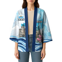 San Marino Foundation Day Kimono Mount Titano Fortress Fox Falcon And Cyclamen