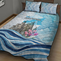 San Marino Foundation Day Quilt Bed Set Mount Titano Fortress Fox Falcon And Cyclamen
