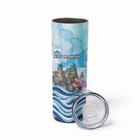 San Marino Foundation Day Skinny Tumbler Mount Titano Fortress Fox Falcon And Cyclamen