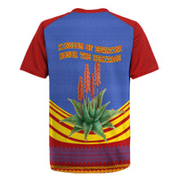 Eswatini Independence Day Rugby Jersey Sable Antelope - Aloe Succulent - Flag Shield
