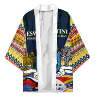 Eswatini Independence Day Kimono Freedom Pride - Lion Elephant - Strelitzia Flowers