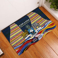 Eswatini Independence Day Rubber Doormat Freedom Pride - Lion Elephant - Strelitzia Flowers