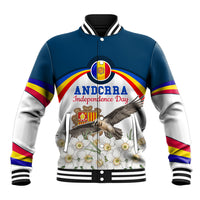 Andorra Independence Day Baseball Jacket Freedom Grandella Narcissus Falcon Map Flag