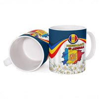 Andorra Independence Day Ceramic Mug Freedom Grandella Narcissus Falcon Map Flag